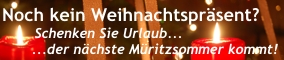 Zu Weihnachten 2008 Urlaub in 2009 schenken